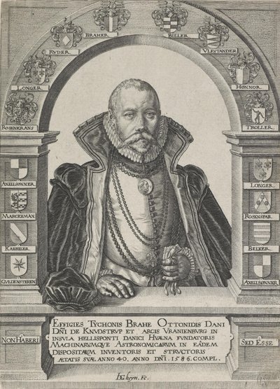 Portrait of Tycho Brahe, Astronomer (without a hat) by Jacques Gheyn de Ii